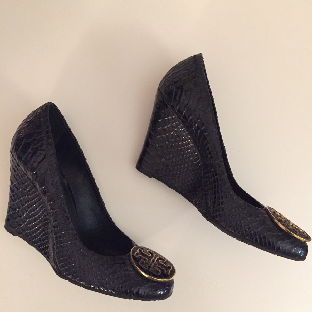 TORY BURCH wedge 3 1/2 heels